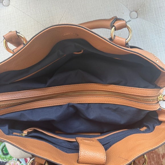 Cole Haan Tan Pebbled Leather Handbag! NWOT! - Picture 3 of 12